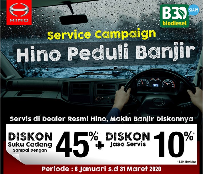 Hino Service Campaign Peduli Banjir